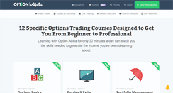 Desktop Screenshot of optionalpha.com