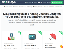 Tablet Screenshot of optionalpha.com